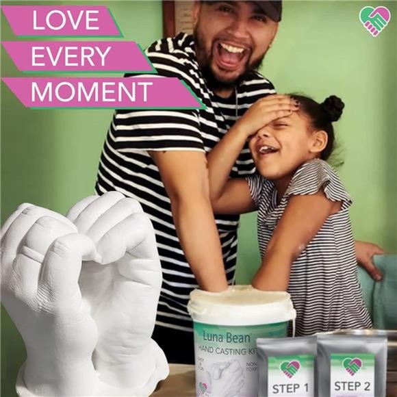 Hand Casting Kit Couples - Plaster Hand Mold Casting Kit, Unique Valentines - Picture 5 of 6